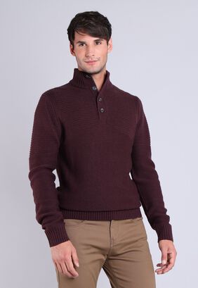 Sweater Zipper Button Guy Laroche,hi-res