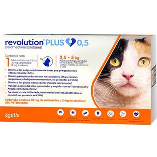 Revolution Plus Gatos 2,5 a 5 Kgs Antiparasitario,hi-res