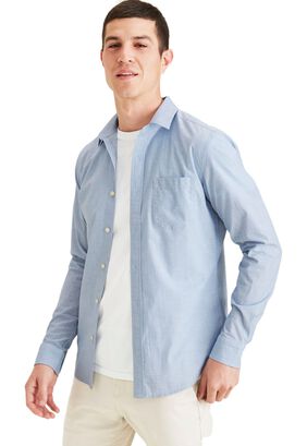 Camisa Hombre Original Button Up Slim Fit Azul,hi-res