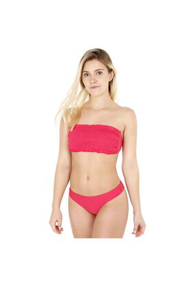 Traje de Baño Bikini Mujer Top Elasticado H2O Wear Rojo,hi-res