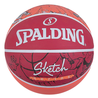 Balón Basketball Sketch Series Tamaño 7 Rojo,hi-res