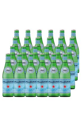 24 Aguas Mineral San Pellegrino Con Gas (Botella Vidrio),hi-res