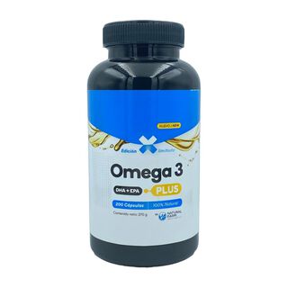 Omega 3 DHA+EPA Plus 200 Cápsulas 1000 mg Natural Farm,hi-res