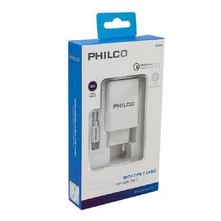 Cargador de Pared Philco Qualcom c puerto USB C y Cable Lightning,hi-res