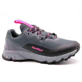 ZAPATILLA NORWEST MUJER SPEED RUN GRIS FUCSIA,hi-res