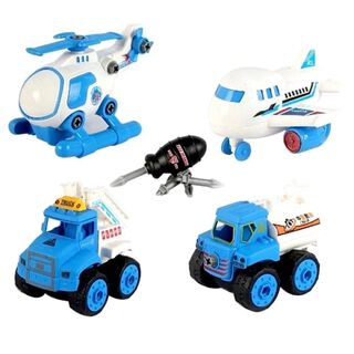 Pack Juguete Vehiculos Avion Camion Helicoptero Mini,hi-res