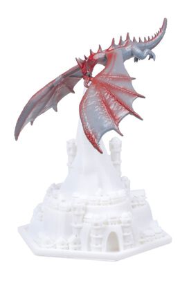 Lámparas de dragón de volcán impresión 3D Rojo,hi-res