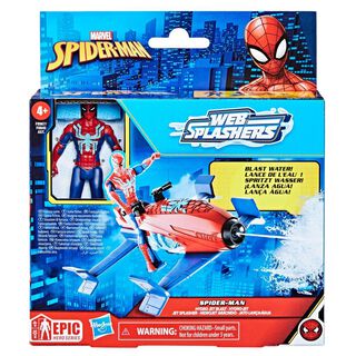 Set Spiderman Epic Hero Series Web Splashers Hidrojet Arácnido del Hombre Araña,hi-res