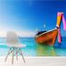 Long%20Boat%20On%20Tropical%20Blue%20Sea%20Wall%20Mural%20Wallpaper%20Ws-42616%2Chi-res