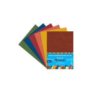 Pack 60 hojas Cartón Microcorrugado Glitter 25x35 cms Colores - PS,hi-res