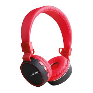 Audifono Headband Bluetooth FM AUX. 3.5 Rojo ,hi-res