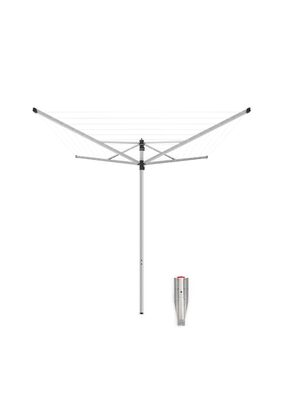 Tendedero paraguas rotatorio Lift-O-Matic 40 Mt + soporte jardín Metallic Grey,hi-res