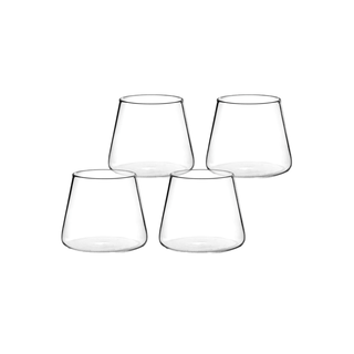 Pack 4 Vasos de Vidrio Estilo Japonés 320 ml Simplit,hi-res
