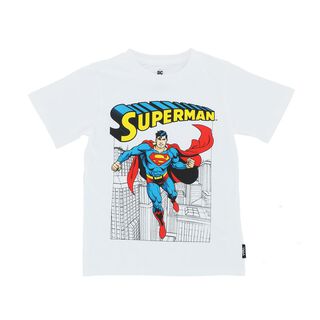 Polera Niño Superman Fly Blanco DC Comics,hi-res
