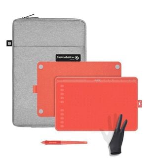 Tableta Digitalizadora Huion HS611 Red Pack,hi-res