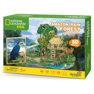 Juguete Puzzle Armable 3D Selva Amazon Bosque 63 Piezas,hi-res