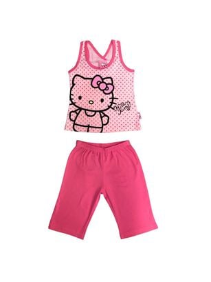 Pijama Niña Algodón Estampado Hello Kitty,hi-res