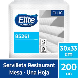 12 Paquetes Servilleta Restaurant Mesa 1Hoja x 200Un Elite,hi-res