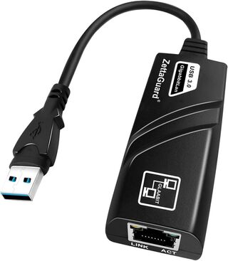 Adaptador USB 3.0 A Ethernet RJ45 Lan Gigabit 10/100/1000 Mbps,hi-res