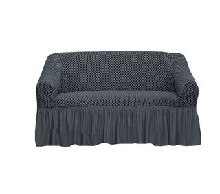 Funda para sofá 2 cuerpos gris 85 x 135 cm,hi-res