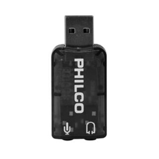 Tarjeta De Sonido USB Adaptador De Audio AU100 Philco,hi-res
