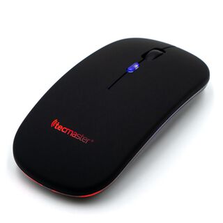 Mouse Inalámbrico y Bluetooth recargable Negro TM100516 - Crazygames,hi-res