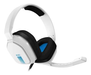 Audífonos gamer Astro A10 blanco y azul,hi-res