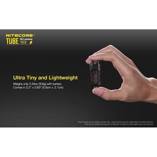 Nitecore TUBE v2 LED Key Chain Flashlight (Black),hi-res