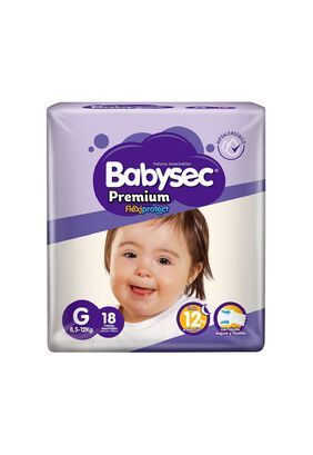 Babysec Premium Pañales De Bebe Flexi Protect Talla G 18 Un,hi-res