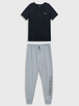 Set Pijama Gris Calvin Klein,hi-res