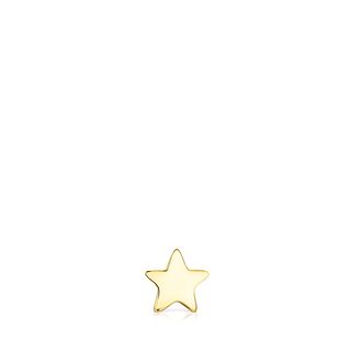 Piercing de oreja estrella de oro Basics Tous,hi-res