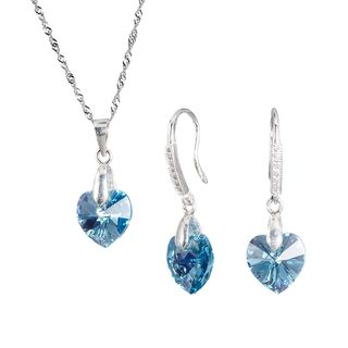 Conjunto Romance Cristales Genuinos  Aquamarine,hi-res