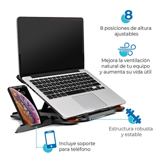Soporte de Laptop E5 360 + soporte de celular – Electro Import