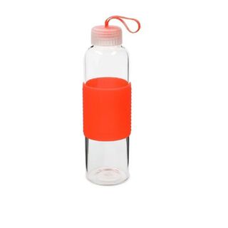 Botella De Hidrataciòn De Vidrio 550ml Naranja,hi-res