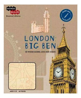 Londres Big Ben: Modelo Armable En Madera,hi-res