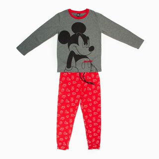 Pijama Niño Mickey Annoyed Rojo Disney,hi-res