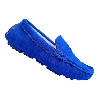 Zapato Mocasin Casual De Niños Suela Plana Ligero Azul 7477,hi-res