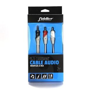 Cable Audio Y Mini Jack (3.5mm) A Rca 1.8mts Fiddler,hi-res