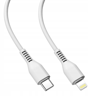 Cable Jellico Data KDS-30 Blanco Tipo C a Lightning, 1M, 20w blanco,hi-res