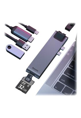 Hub Adaptador Usb-c Macbook Pro/air 7en1 Baseus Hdmi 4k,hi-res