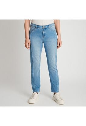 Jeans Recto Con Corte Celeste,hi-res