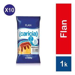 Pack 10 - Caricia Flan Chocolate 1kg,hi-res