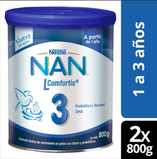 Fórmula Infantil NAN® 3 L Comfortis 800g X2 Unidades,hi-res