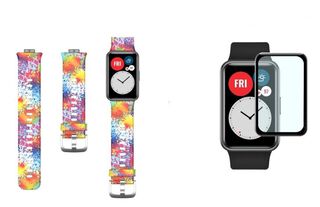 Kit Correa Compatible Huawei Watch Fit + Mica Lamina Grafiti,hi-res
