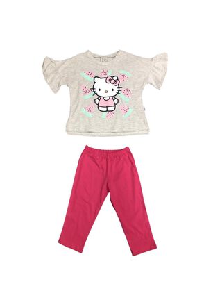 Pijama Niña Algodón Capri Estampado Hello Kitty,hi-res