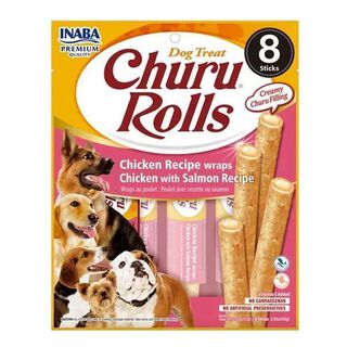 Snack Para Perro Inaba Churu Dog Rolls Salmón 96gr 8 Tubos,hi-res