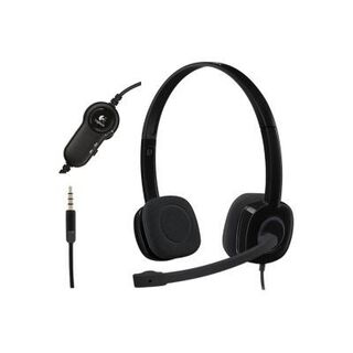 Audífono  Logitech H151 Stereo Headset negro,hi-res
