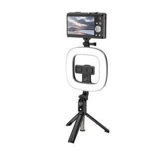 Baston selfie y tripode Hoco LV03 PLUS negro,hi-res