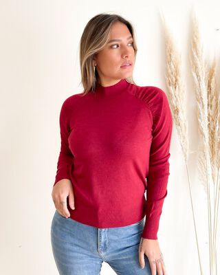 Sweater cuello medio Melisa colores,hi-res