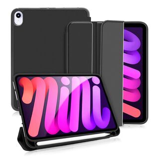 Funda SmartCover Para iPad Mini 6 Con Ranura de Lápiz Negro,hi-res